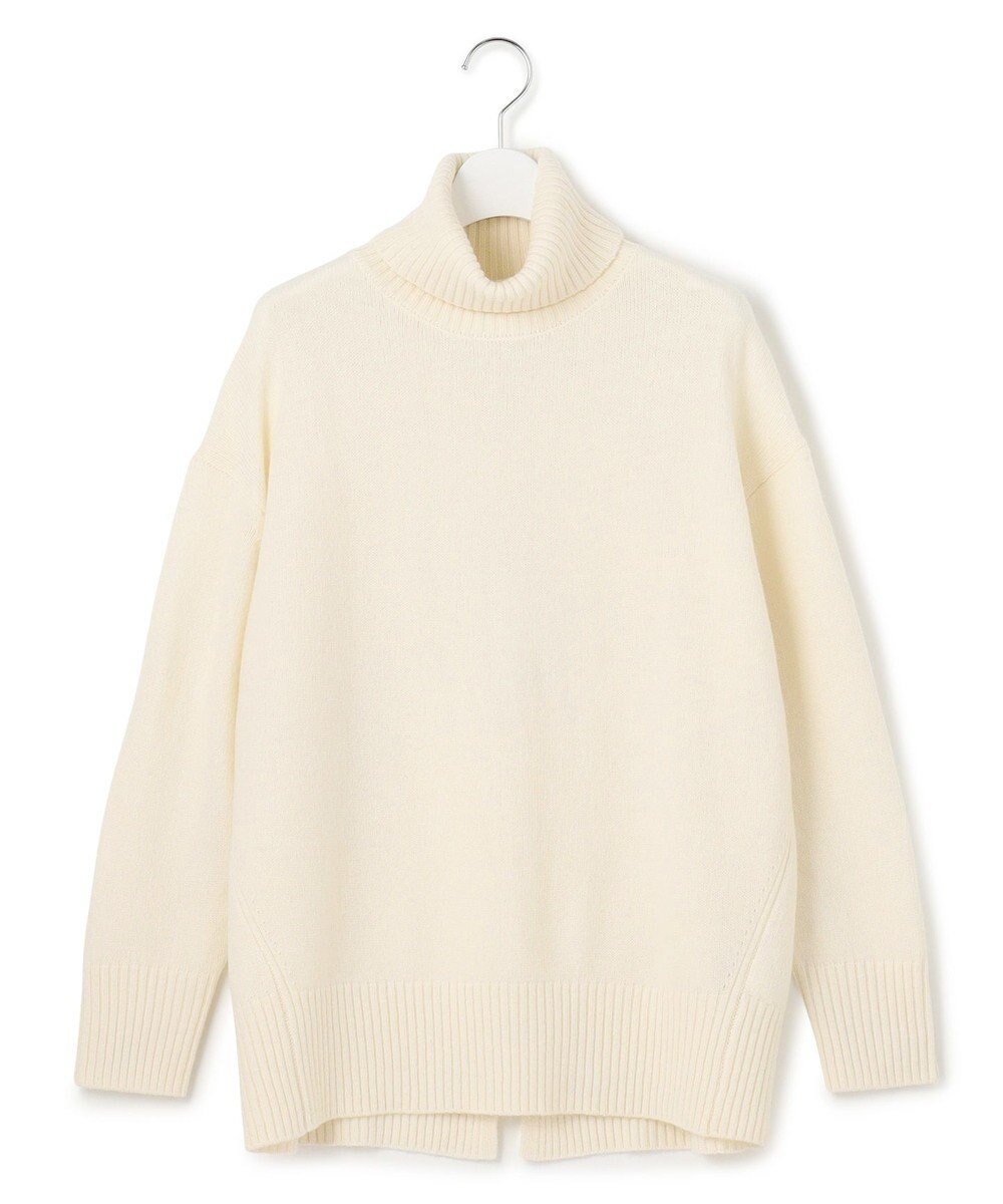【ジェイプレスヨークストリート/J.PRESS YORK STREET】の【WOMEN】ウールカシミヤ タートルニット インテリア・キッズ・メンズ・レディースファッション・服の通販 founy(ファニー) 　ファッション　Fashion　レディースファッション　Fashion for Women　トップス・カットソー　Cut & Sew Tops　ニット　Knit Tops & Sweaters　シンプル　Simple, Minimal　スリット　Slit, Slit Detail　セーター　Sweater, Knitwear　タートル　Turtleneck, Turtle Collar　定番　Standard, Basic Item　リラックス　Relax, Relaxed Fit　冬　Winter / This Winter　A/W・秋冬　Autumn/Winter　エレガント 上品　Elegant　ホワイト系|ID: prp329100004645633 ipo3291000000033529506