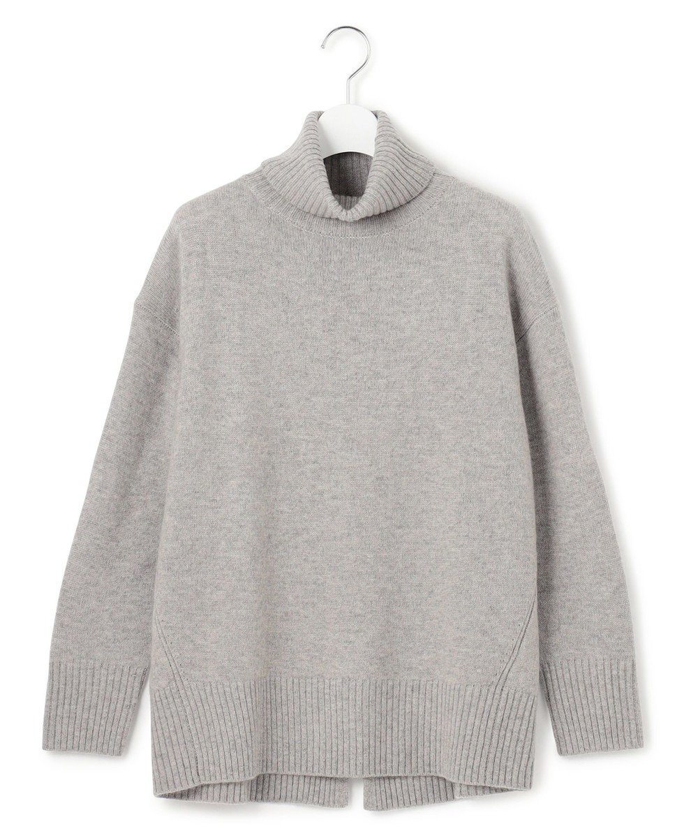 【ジェイプレスヨークストリート/J.PRESS YORK STREET】の【WOMEN】ウールカシミヤ タートルニット インテリア・キッズ・メンズ・レディースファッション・服の通販 founy(ファニー) 　ファッション　Fashion　レディースファッション　Fashion for Women　トップス・カットソー　Cut & Sew Tops　ニット　Knit Tops & Sweaters　シンプル　Simple, Minimal　スリット　Slit, Slit Detail　セーター　Sweater, Knitwear　タートル　Turtleneck, Turtle Collar　定番　Standard, Basic Item　リラックス　Relax, Relaxed Fit　冬　Winter / This Winter　A/W・秋冬　Autumn/Winter　エレガント 上品　Elegant　ライトグレー系|ID: prp329100004645633 ipo3291000000033529507