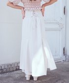 【アースミュージックアンドエコロジー/earth music&ecology】のサイドリブ切替バックレースアップスカート Ivory|ID: prp329100004645706 ipo3291000000033683760