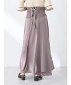 【アースミュージックアンドエコロジー/earth music&ecology】のサイドリブ切替バックレースアップスカート Khaki|ID: prp329100004645706 ipo3291000000033683761