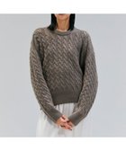 【ベイジ,/BEIGE,】の【洗える】SEDONA / ウールカシミヤケーブルニット Taupe|ID: prp329100004645750 ipo3291000000033531103