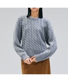 【ベイジ,/BEIGE,】の【洗える】SEDONA / ウールカシミヤケーブルニット Gray|ID: prp329100004645750 ipo3291000000033531105