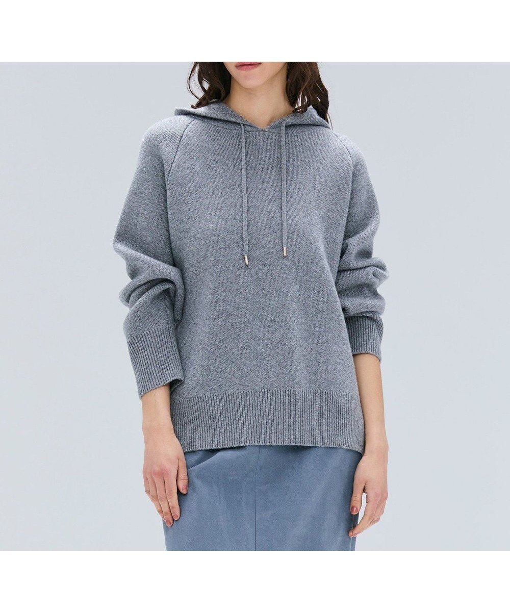 【ベイジ,/BEIGE,】の【洗える】SEDONA / ウールカシミヤフーディーニット インテリア・キッズ・メンズ・レディースファッション・服の通販 founy(ファニー) 　ファッション　Fashion　レディースファッション　Fashion for Women　トップス・カットソー　Cut & Sew Tops　ニット　Knit Tops & Sweaters　新作・新入荷　New Arrivals / New In　カットソー　Cut and Sewn Top　シンプル　Simple, Minimal　セーター　Sweater, Knitwear　タイトスカート　Pencil Skirt, Tight Skirt　ロング　Long, Long-Length　ワイド　Wide, Wide Fit　洗える　Machine Washable　秋　Autumn　A/W・秋冬　Autumn/Winter　Gray|ID: prp329100004645752 ipo3291000000033531115