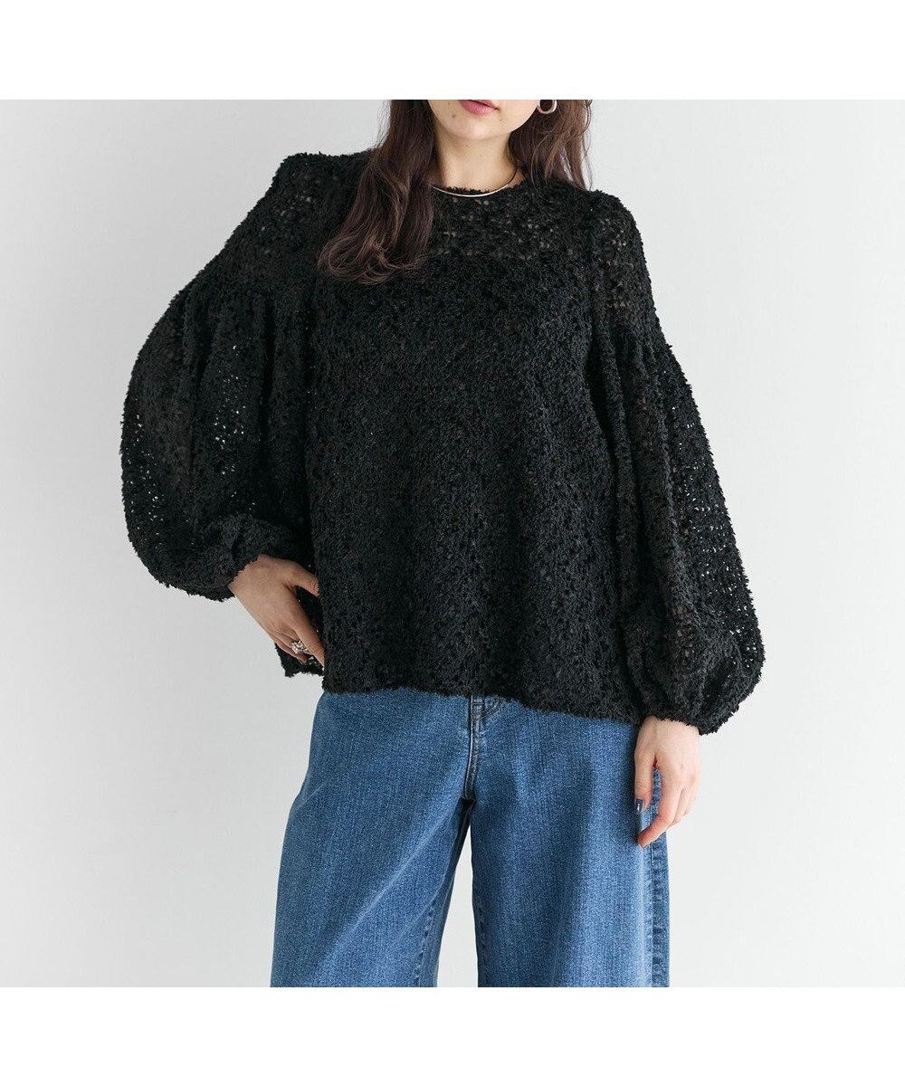 【ハッシュニュアンス/#Newans】の【9月下旬お届け予定】【洗える】フィラッフィギャザースリーブブラウス インテリア・キッズ・メンズ・レディースファッション・服の通販 founy(ファニー) 　ファッション　Fashion　レディースファッション　Fashion for Women　トップス・カットソー　Cut & Sew Tops　シャツ・ブラウス・オフィスカジュアル　Elegant Blouses & Button-Ups　新作・新入荷　New Arrivals / New In　シンプル　Simple, Minimal　チュール　Tulip, Tulip Motif　バランス　Balance, Style Balance　洗える　Machine Washable　A/W・秋冬　Autumn/Winter　ブラック|ID: prp329100004645760 ipo3291000000033531148
