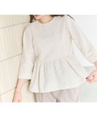 【ハッシュニュアンス/#Newans】の【洗濯機可】ジャガ―ドドットペプラムブラウス オフ|ID: prp329100004645761 ipo3291000000034609705