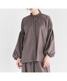 【ハッシュニュアンス/#Newans】の【9月下旬お届け予定】【洗濯機可/しわになりにくい】シャーリングネック ボリュームスリーブブラウス モカブラウン|ID: prp329100004645762 ipo3291000000033531181