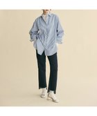 【ハッシュニュアンス/#Newans】の【9月中旬お届け予定】【5周年記念/人気ブラウス復刻】【洗濯機可】ロールアップカフスシャツ ブルーストライプ|ID: prp329100004645770 ipo3291000000033531227