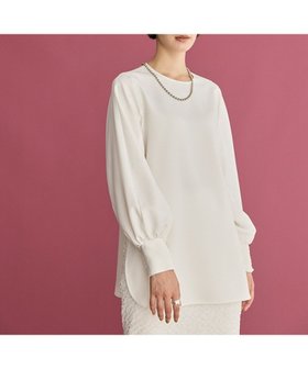 【ハッシュニュアンス/#Newans】の【5周年記念/人気ブラウス復刻】【洗濯機可】シャーリングカフスパウダリーブラウス 人気、トレンドファッション・服の通販 founy(ファニー) ファッション Fashion レディースファッション Fashion for Women トップス・カットソー Cut & Sew Tops シャツ・ブラウス・オフィスカジュアル Elegant Blouses & Button-Ups シャーリング Shirring, Ruched シンプル Simple, Minimal ストレッチ Stretch, Stretchy Fabric スリーブ Sleeve, Long Sleeve / Short Sleeve とろみ Fluid, Flowy Fabric 人気 Popular, Best Seller パウダー Powder, Soft Tone フラット Flat, Flat Shoes ロング Long, Long-Length A/W・秋冬 Autumn/Winter |ID:prp329100004645773