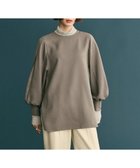 【ハッシュニュアンス/#Newans】の【洗濯機可】シャーリングカフスパウダリーブラウス チャコール|ID: prp329100004645773 ipo3291000000033872778