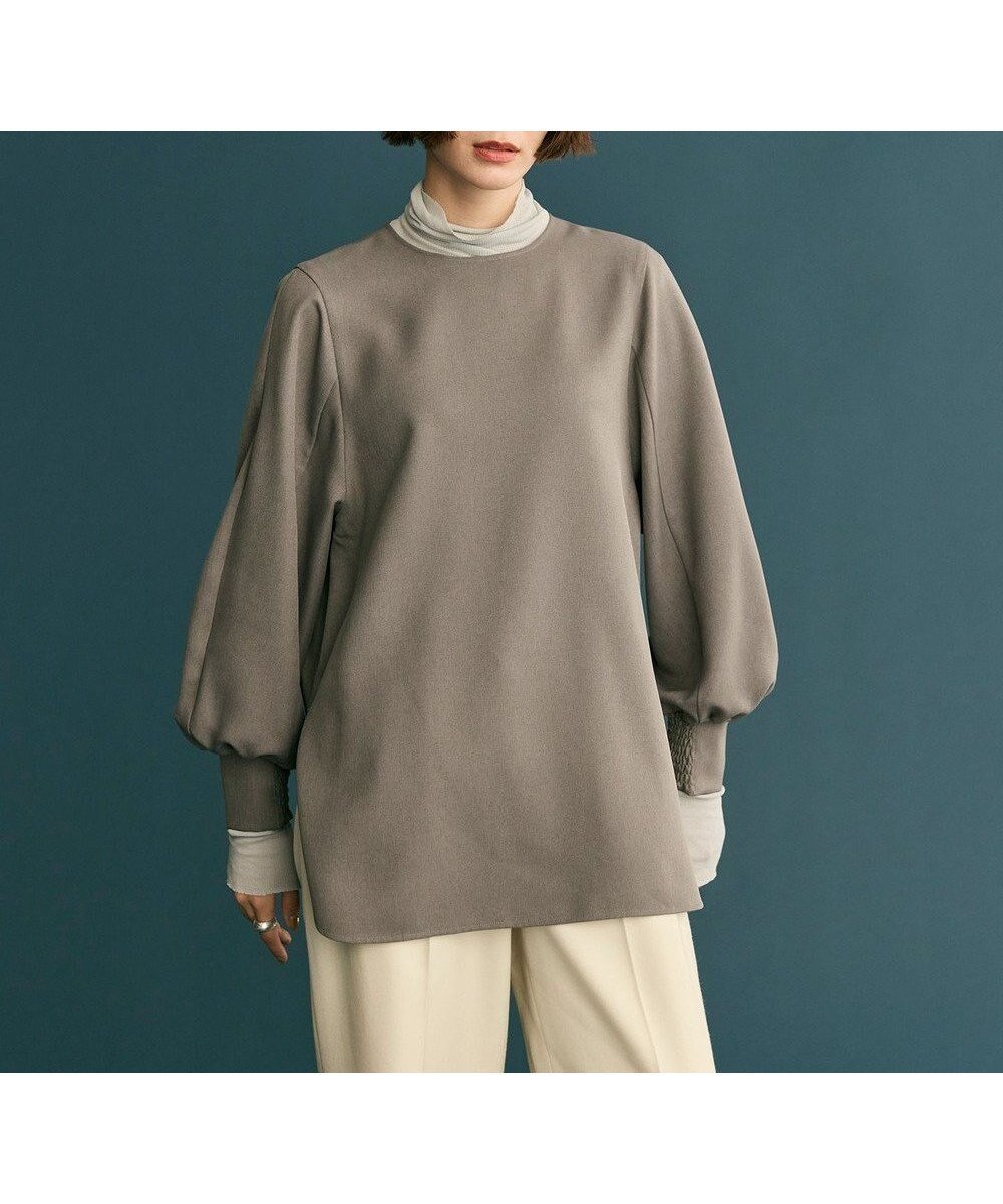 【ハッシュニュアンス/#Newans】の【洗濯機可】シャーリングカフスパウダリーブラウス インテリア・キッズ・メンズ・レディースファッション・服の通販 founy(ファニー) ファッション Fashion レディースファッション Fashion for Women トップス・カットソー Cut & Sew Tops シャツ・ブラウス・オフィスカジュアル Elegant Blouses & Button-Ups とろみ Fluid, Flowy Fabric シャーリング Shirring, Ruched シンプル Simple, Minimal ストレッチ Stretch, Stretchy Fabric スリーブ Sleeve, Long Sleeve / Short Sleeve パウダー Powder, Soft Tone フラット Flat, Flat Shoes ロング Long, Long-Length 人気 Popular, Best Seller A/W・秋冬 Autumn/Winter チャコール|ID: prp329100004645773 ipo3291000000033872778