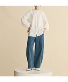 【ハッシュニュアンス/#Newans】の【9月中旬お届け予定】【5周年記念/人気ブラウス復刻】【洗濯機可/撥水】シャーリングネック ボリュームスリーブシャツ ホワイト|ID: prp329100004645775 ipo3291000000033531268