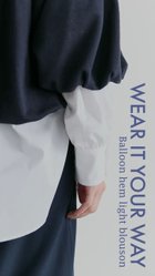 【ハッシュニュアンス/#Newans】の【セレモニーにも/洗濯機可】バルーンヘムライトブルゾン​ ブラック|ID: prp329100004645776 ipo3291000000034331366