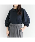 【ハッシュニュアンス/#Newans】の【9月中旬お届け予定】【洗濯機可】ランタンスリーブブラウス ネイビー|ID: prp329100004645777 ipo3291000000033531292