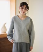 【ハッシュニュアンス/#Newans】の【10月中旬お届け予定】【洗濯機可能/セットアップ】コクーンシルエットエアリープルオーバー トップグレー|ID: prp329100004645783 ipo3291000000033531353