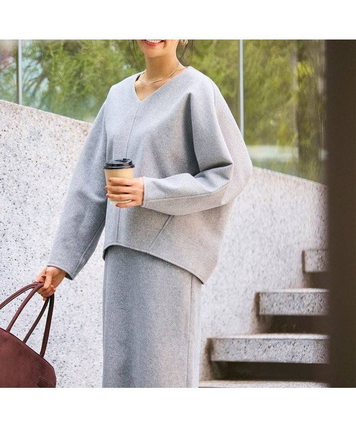 【ハッシュニュアンス/#Newans】の【洗濯機可能/セットアップ】コクーンシルエットエアリープルオーバー インテリア・キッズ・メンズ・レディースファッション・服の通販 founy(ファニー) https://founy.com/ ファッション Fashion レディースファッション Fashion for Women トップス・カットソー Cut & Sew Tops カジュアルプルオーバー・ニットトップス Pullovers & Knit Tops / Casual Pullovers セットアップ Matching Sets レディーストップス・ブラウス Tops & Blouses / Assorted Women's Tops おすすめ Recommended / Our Picks カットソー Cut and Sewn Top シンプル Simple, Minimal セットアップ Set-Up, Coordinated Outfit 切替 Switching, Contrast Panel A/W・秋冬 Autumn/Winter |ID: prp329100004645783 ipo3291000000034182576