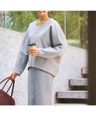 【ハッシュニュアンス/#Newans】の【洗濯機可能/セットアップ】コクーンシルエットエアリープルオーバー トップグレー|ID: prp329100004645783 ipo3291000000034182578