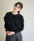 【ハッシュニュアンス/#Newans】の【10月上旬お届け予定】【洗える】ケープカラープルオーバー ブラック|ID: prp329100004645784 ipo3291000000033531364