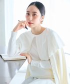 【ハッシュニュアンス/#Newans】の【洗える】ケープカラープルオーバー ホワイト|ID: prp329100004645784 ipo3291000000033943153