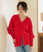 【ハッシュニュアンス/#Newans】の【10月上旬お届け予定】【洗える】ファインボタンVネックカーディガン レッド|ID: prp329100004645786 ipo3291000000033531390