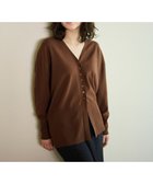 【ハッシュニュアンス/#Newans】の【10月上旬お届け予定】【洗える】ファインボタンVネックカーディガン ブラウン|ID: prp329100004645786 ipo3291000000033531393