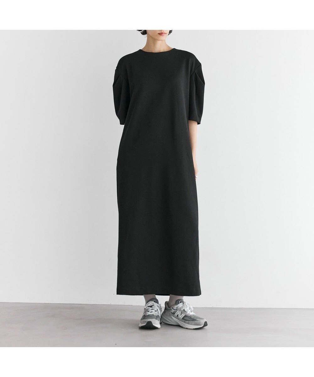 【ハッシュニュアンス/#Newans】の【セレモニーにも/洗濯機可】パフスリーブロングワンピース インテリア・キッズ・メンズ・レディースファッション・服の通販 founy(ファニー) ファッション Fashion レディースファッション Fashion for Women ワンピース Dresses カットソー Cut and Sewn Top ギャザー Gathered, Ruffled シンプル Simple, Minimal セレモニー Ceremony ループ Loop, Loop Knit 夏 Summer 春 Spring S/S・春夏 SS, Spring/Summer, Warm Season ブラック|ID: prp329100004645788 ipo3291000000034189202