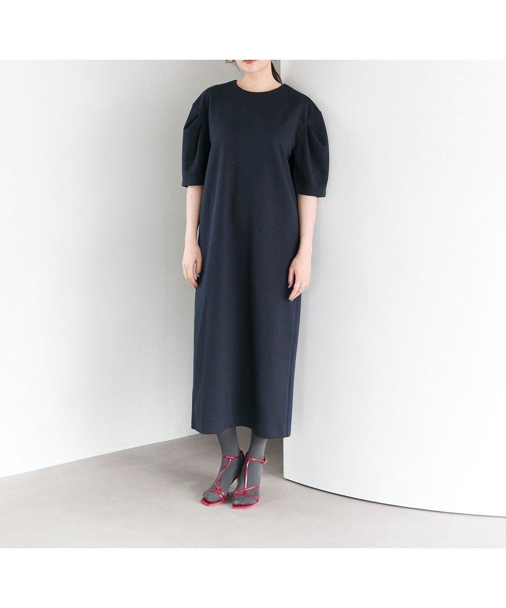 【ハッシュニュアンス/#Newans】の【セレモニーにも/洗濯機可】パフスリーブロングワンピース インテリア・キッズ・メンズ・レディースファッション・服の通販 founy(ファニー) ファッション Fashion レディースファッション Fashion for Women ワンピース Dresses カットソー Cut and Sewn Top ギャザー Gathered, Ruffled シンプル Simple, Minimal セレモニー Ceremony ループ Loop, Loop Knit 夏 Summer 春 Spring S/S・春夏 SS, Spring/Summer, Warm Season ネイビー|ID: prp329100004645788 ipo3291000000034189203