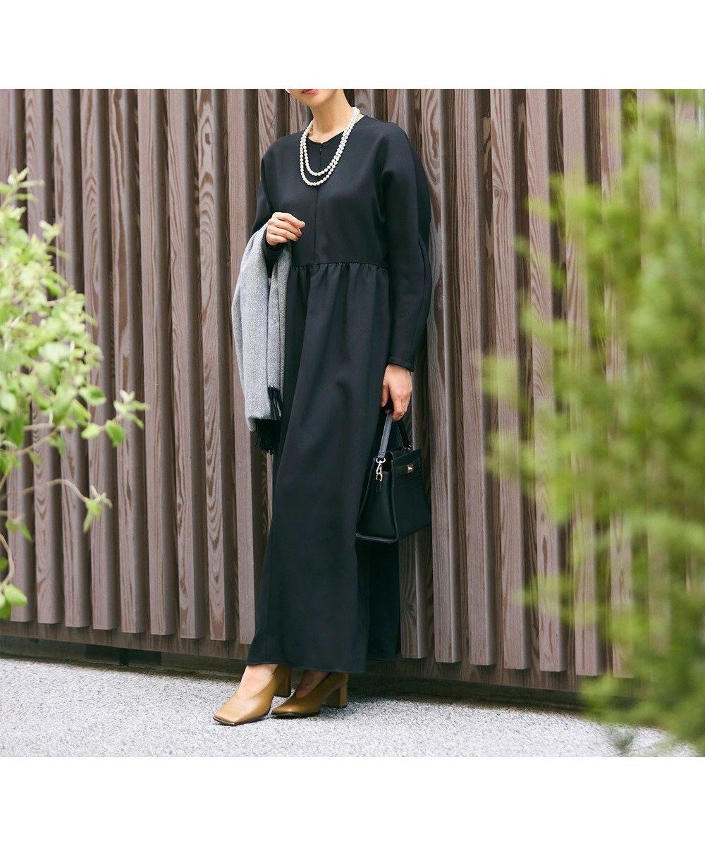 【ハッシュニュアンス/#Newans】の【洗濯機可】オールシーンジップドレス インテリア・キッズ・メンズ・レディースファッション・服の通販 founy(ファニー) ファッション Fashion レディースファッション Fashion for Women ワンピース Dresses フォーマル・パーティードレス・結婚式用ドレス Elegant & Casual Dresses なめらか Smooth, Silky Texture ギャザー Gathered, Ruffled シンプル Simple, Minimal ジップ Zip, Zipper ストレッチ Stretch, Stretchy Fabric ドレープ Drape, Draping Fabric フロント Front, Front Design エレガント 上品 Elegant A/W・秋冬 Autumn/Winter ブラック|ID: prp329100004645791 ipo3291000000034182585