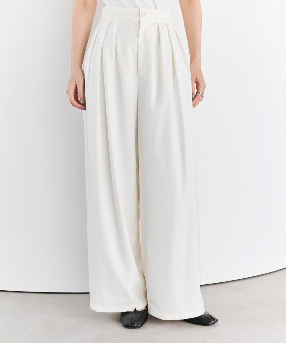【ハッシュニュアンス/#Newans】の【洗濯機可/しわになりにくい】ベリーワイドパンツ インテリア・キッズ・メンズ・レディースファッション・服の通販 founy(ファニー) 　ファッション　Fashion　レディースファッション　Fashion for Women　パンツ　Pants & Trousers　おすすめ　Recommended / Our Picks　なめらか　Smooth, Silky Texture　インナー　Innerwear　ストレッチ　Stretch, Stretchy Fabric　セットアップ　Set-Up, Coordinated Outfit　フロント　Front, Front Design　リラックス　Relax, Relaxed Fit　洗える　Machine Washable　A/W・秋冬　Autumn/Winter　オフ|ID: prp329100004645792 ipo3291000000035465702