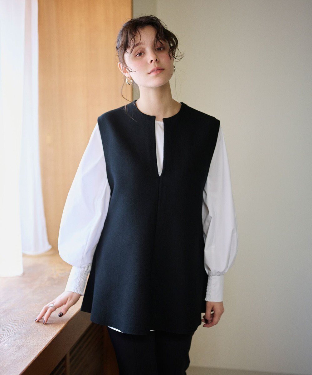 【ハッシュニュアンス/#Newans】の【洗える】スリットネックフレアベスト 人気、トレンドファッション・服の通販 founy(ファニー) ファッション Fashion レディースファッション Fashion for Women アウター Coat / Outerwear Collection トップス・カットソー Cut & Sew Tops ベスト&ジレ / 重ね着スタイル Vests & Gilets ストレッチ Stretch, Stretchy Fabric ベスト Vest, Waistcoat 洗える Machine Washable A/W・秋冬 Autumn/Winter other-1|ID: prp329100004645803 ipo3291000000034270893