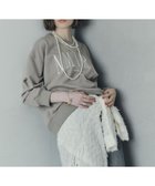 【イェッカ ヴェッカ/YECCA VECCA】の刺繍ロゴスウェット Beige|ID: prp329100004645851 ipo3291000000033532109