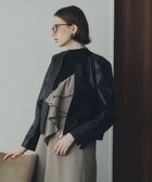 【イェッカ ヴェッカ/YECCA VECCA】のノーカラーライダースジャケット Black|ID: prp329100004645854 ipo3291000000033532121