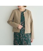 【イェッカ ヴェッカ/YECCA VECCA】のノーカラーライダースジャケット Beige|ID: prp329100004645854 ipo3291000000033532122