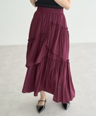 【イェッカ ヴェッカ/YECCA VECCA】のアシンメトリーラッフルスカート 人気、トレンドファッション・服の通販 founy(ファニー) ファッション Fashion レディースファッション Fashion for Women スカート Skirts おすすめ Recommended / Our Picks とろみ Fluid, Flowy Fabric フェミニン Feminine, Girly フレア Flare, Flared ポケット Pocket, Pocket Detail ラッフル Ruffle, Frill A/W・秋冬 Autumn/Winter thumbnail Wine|ID: prp329100004645856 ipo3291000000033532131