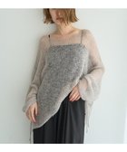 【イェッカ ヴェッカ/YECCA VECCA】の袖シャーリングシアーニット Gray Mixture|ID: prp329100004645861 ipo3291000000033532154