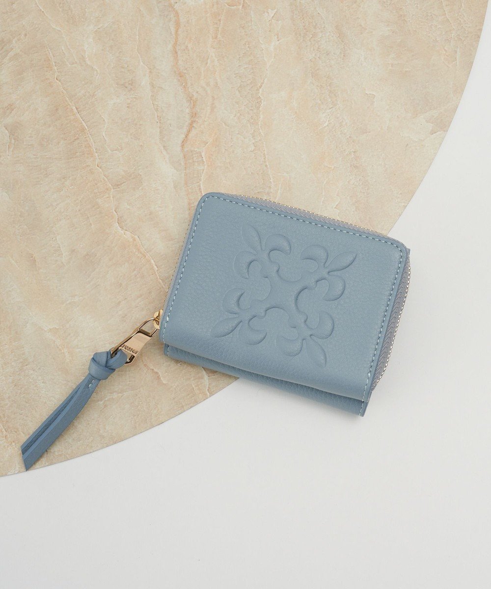 【ラシット/russet】のエンボスモノグラム三つ折りウォレット(SO-433) インテリア・キッズ・メンズ・レディースファッション・服の通販 founy(ファニー) 　ファッション　Fashion　レディースファッション　Fashion for Women　ミニ財布・二つ折り財布　Wallets & Card Cases　ウォレット　Wallet　コンパクト　Compact, Small Size　軽量　Lightweight, Ultra Light　財布　Wallet, Purse　フォルム　Silhouette, Form　ポケット　Pocket, Pocket Detail　ラウンド　Round, Round Neck　ロング　Long, Long-Length　再入荷　Restock / Back in Stock　おすすめ　Recommended / Our Picks　日本製　Made In Japan　L.Blue|ID: prp329100004645880 ipo3291000000034983620