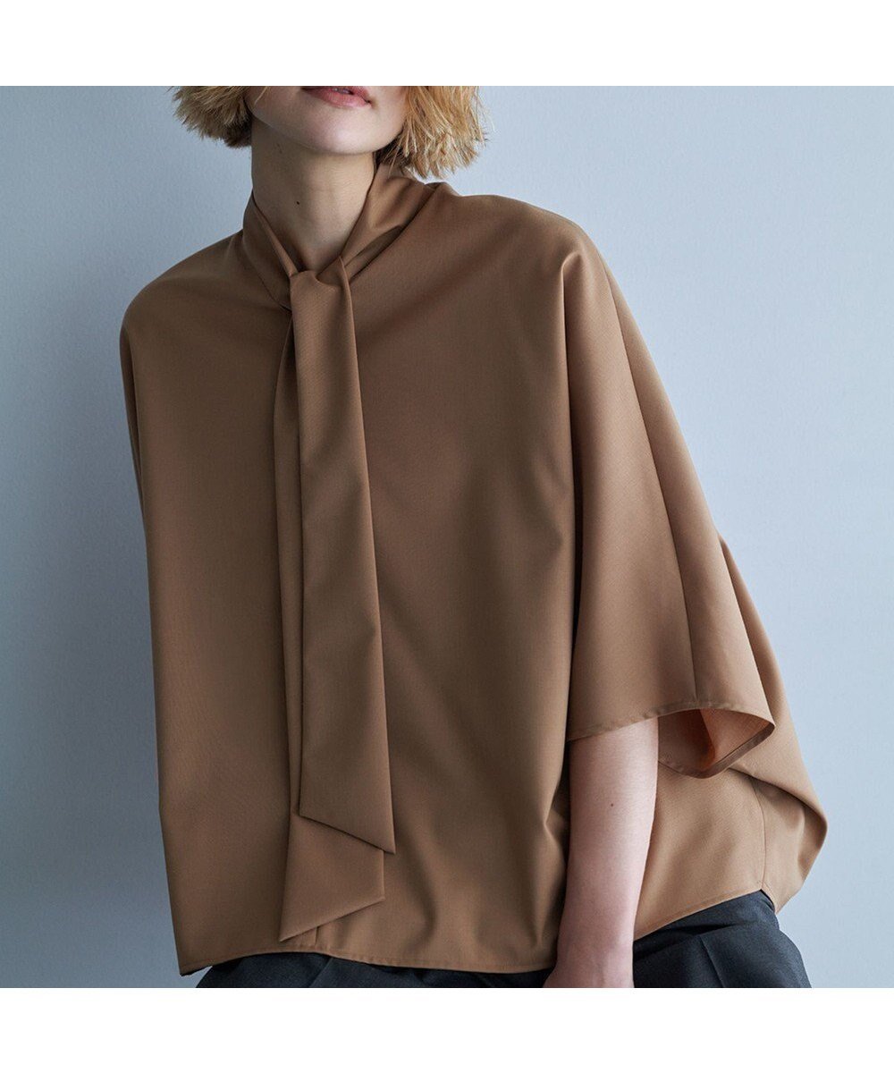【アイシービー/iCB】の【洗える】T/Wブロード ボウタイブラウス インテリア・キッズ・メンズ・レディースファッション・服の通販 founy(ファニー) ファッション Fashion レディースファッション Fashion for Women トップス・カットソー Cut & Sew Tops シャツ・ブラウス・オフィスカジュアル Elegant Blouses & Button-Ups 洗える Machine Washable クロップド Cropped, Short Length コンパクト Compact, Small Size ストレッチ Stretch, Stretchy Fabric ストレート Straight, Straight Cut セットアップ Set-Up, Coordinated Outfit ブロード Broadcloth, Fine Cotton ワイド Wide, Wide Fit A/W・秋冬 Autumn/Winter おすすめ Recommended / Our Picks エレガント 上品 Elegant 2025年 2025 2025-2026秋冬・A/W Autumn/Winter 2025–26 AW25–26 キャメル系|ID: prp329100004645884 ipo3291000000034084722
