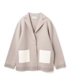 【ベイジ,/BEIGE,】のCHICORA / レーザーポケット付きウールニットジャケット Taupe|ID: prp329100004645887 ipo3291000000033532352