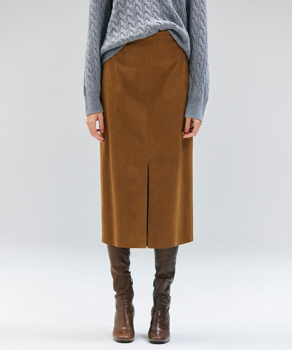 【ベイジ,/BEIGE,】のCISCO / フェイクスエードIラインスカート インテリア・キッズ・メンズ・レディースファッション・服の通販 founy(ファニー) 　ファッション　Fashion　レディースファッション　Fashion for Women　スカート　Skirts　おすすめ　Recommended / Our Picks　カットソー　Cut and Sewn Top　ショート　Short, Short Length　シンプル　Simple, Minimal　スリット　Slit, Slit Detail　フェイクレザー　Faux Leather, PU Leather　ロング　Long, Long-Length　エレガント 上品　Elegant　A/W・秋冬　Autumn/Winter　軽量　Lightweight, Ultra Light　ビジネス 仕事 通勤　Business / Work / Commuting　Caramel|ID: prp329100004645892 ipo3291000000033532379