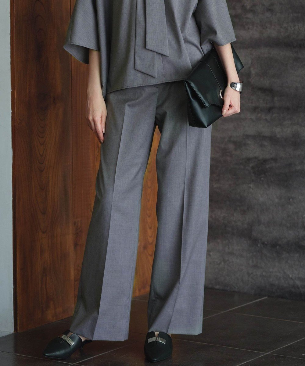 【アイシービー/iCB】の【洗える】T/Wブロード ワイドストレートパンツ 人気、トレンドファッション・服の通販 founy(ファニー) 　ファッション　Fashion　レディースファッション　Fashion for Women　パンツ　Pants & Trousers　洗える　Machine Washable　コンパクト　Compact, Small Size　スタイリッシュ　Stylish, Fashionable　ストレッチ　Stretch, Stretchy Fabric　ストレート　Straight, Straight Cut　セットアップ　Set-Up, Coordinated Outfit　センター　Center, Center Line　フロント　Front, Front Design　ブロード　Broadcloth, Fine Cotton　ワイド　Wide, Wide Fit　A/W・秋冬　Autumn/Winter　おすすめ　Recommended / Our Picks　2025年　2025　2025-2026秋冬・A/W　Autumn/Winter 2025–26 AW25–26　 other-1|ID: prp329100004645902 ipo3291000000035700336