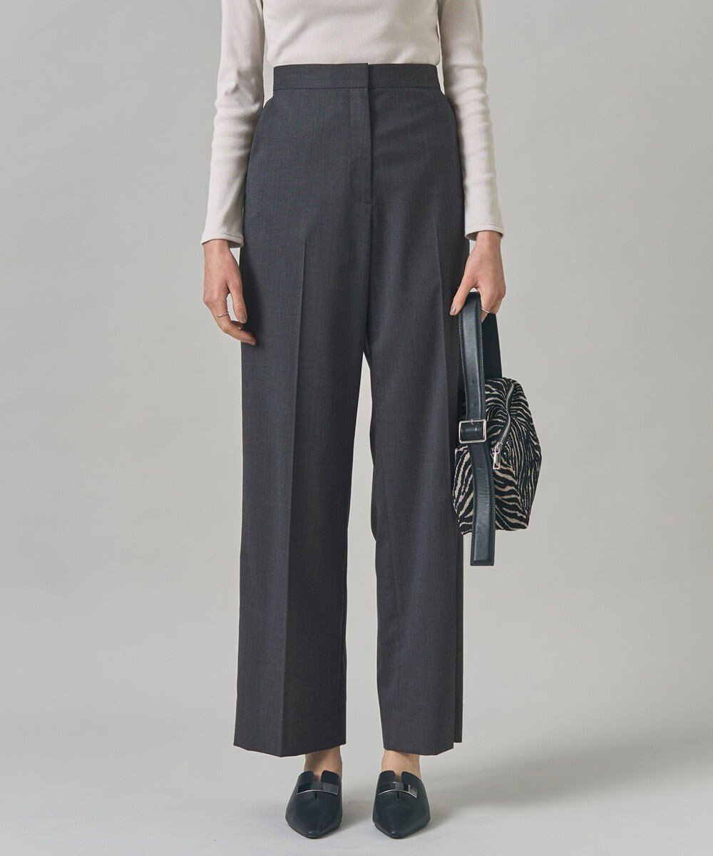 【アイシービー/iCB】の【洗える】T/Wブロード ワイドストレートパンツ インテリア・キッズ・メンズ・レディースファッション・服の通販 founy(ファニー) 　ファッション　Fashion　レディースファッション　Fashion for Women　パンツ　Pants & Trousers　洗える　Machine Washable　コンパクト　Compact, Small Size　スタイリッシュ　Stylish, Fashionable　ストレッチ　Stretch, Stretchy Fabric　ストレート　Straight, Straight Cut　セットアップ　Set-Up, Coordinated Outfit　センター　Center, Center Line　フロント　Front, Front Design　ブロード　Broadcloth, Fine Cotton　ワイド　Wide, Wide Fit　A/W・秋冬　Autumn/Winter　おすすめ　Recommended / Our Picks　2025年　2025　2025-2026秋冬・A/W　Autumn/Winter 2025–26 AW25–26　チャコール系|ID: prp329100004645902 ipo3291000000035700344