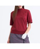 【23区 ゴルフ/NIJYUSANKU GOLF】の【WOMEN】ライトダンボールモックネック 吸水速乾 UVカット シワになりにくい ストレッチ スポーティー レッド系|ID: prp329100004645907 ipo3291000000033532435