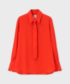 【ポール スミス/Paul Smith】のバックサテンジョーゼット ボウタイブラウス オレンジ|ID: prp329100004645909 ipo3291000000033532445