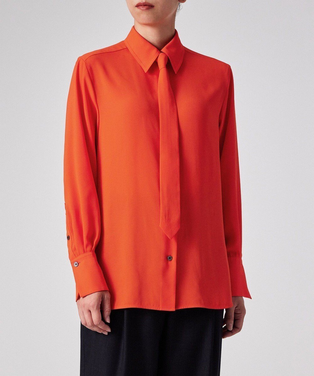 【ポール スミス/Paul Smith】のバックサテンジョーゼット ボウタイブラウス 人気、トレンドファッション・服の通販 founy(ファニー) 　ファッション　Fashion　レディースファッション　Fashion for Women　トップス・カットソー　Cut & Sew Tops　シャツ・ブラウス・オフィスカジュアル　Elegant Blouses & Button-Ups　おすすめ　Recommended / Our Picks　ジャケット　Jacket, Outerwear　マニッシュ　Mannish, Boyish　エレガント 上品　Elegant　夏　Summer　S/S・春夏　SS, Spring/Summer, Warm Season　A/W・秋冬　Autumn/Winter　 other-1|ID: prp329100004645909 ipo3291000000033819295