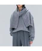 【ベイジ,/BEIGE,】の【洗える】SEDONA / ウールカシミヤケーブルストール Gray|ID: prp329100004645917 ipo3291000000035816516