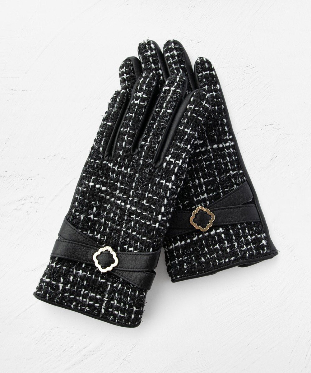 【トッカ/TOCCA】のTWEED GLOVE 手袋 インテリア・キッズ・メンズ・レディースファッション・服の通販 founy(ファニー) 　ファッション　Fashion　レディースファッション　Fashion for Women　手袋　Gloves & Mittens　新作・新入荷　New Arrivals / New In　冬　Winter / This Winter　エレガント 上品　Elegant　クラシカル　Classical, Vintage-Inspired　ツイード　Twill, Twill Weave　リュクス　Luxury, Elegant, High-End, Chic　人気　Popular, Best Seller　定番　Standard, Basic Item　A/W・秋冬　Autumn/Winter　ブラック系|ID: prp329100004645942 ipo3291000000033532571