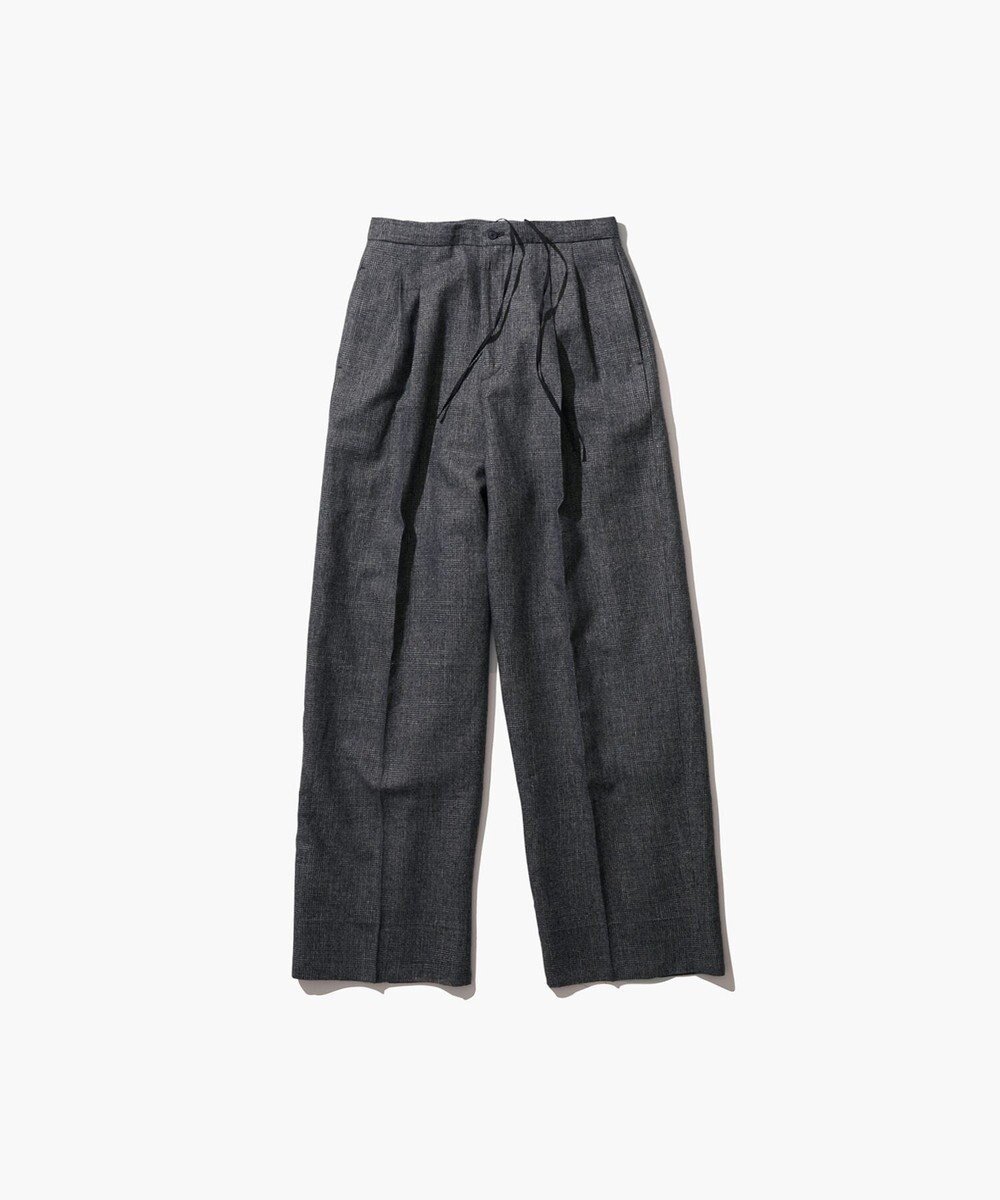 【エイトン/ATON】のLINEN WOOL TWILL タックイージーパンツ 人気、トレンドファッション・服の通販 founy(ファニー) 　ファッション　Fashion　レディースファッション　Fashion for Women　パンツ　Pants & Trousers　ジャケット　Jacket, Outerwear　ダブル　Double, Double-Breasted　ツイード　Twill, Twill Weave　テーパード　Tapered, Tapered Pants　リネン　Linen, Linen Fabric　A/W・秋冬　Autumn/Winter　 other-1|ID: prp329100004645945 ipo3291000000033532581