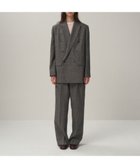 【エイトン/ATON】のLINEN WOOL TWILL ダブルジャケット CHECK|ID: prp329100004645946 ipo3291000000033532589