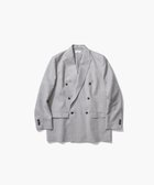 【エイトン/ATON】のLINEN WOOL TWILL ダブルジャケット LIGHT GRAY|ID: prp329100004645946 ipo3291000000033532591
