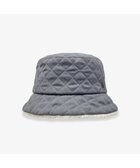 【林八百吉商店/HAYASHIYAOKICHI】のmoz バックサテンキルトバケットハット グレー|ID: prp329100004645955 ipo3291000000033532631