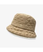 【林八百吉商店/HAYASHIYAOKICHI】のmoz バックサテンキルトバケットハット ベージュ|ID: prp329100004645955 ipo3291000000035838940